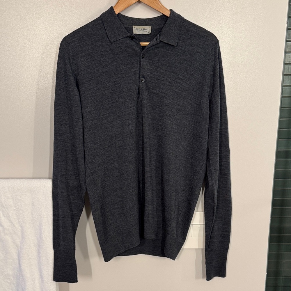 John Smedley Belper Extra Fine Merino Wool Polo Shirt